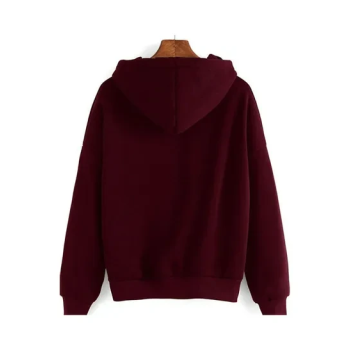 Loose Printing Sweater Red Wine