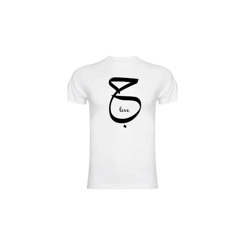 MODA Love Arabic Printed Short Sleeves T-Shirt, White