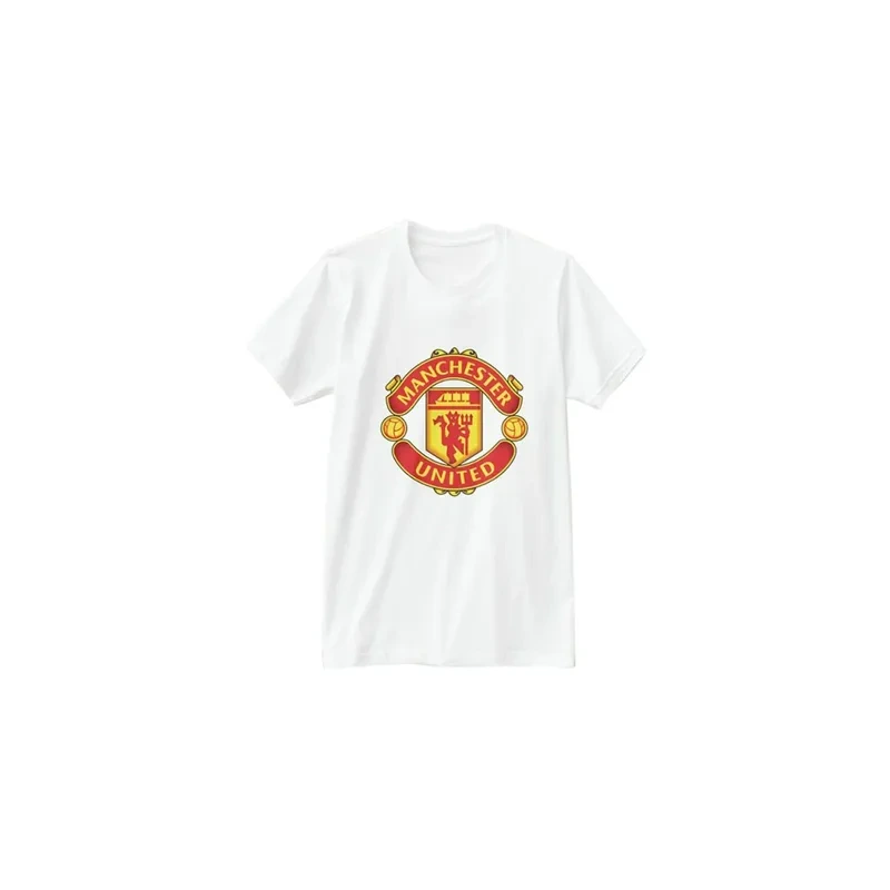 1st Piece Manchester United FC Printed T-Shirt White/Red/Yellow