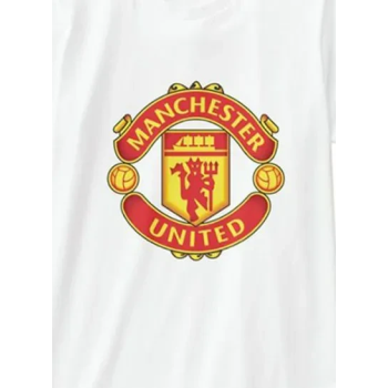 1st Piece Manchester United FC Printed T-Shirt White/Red/Yellow