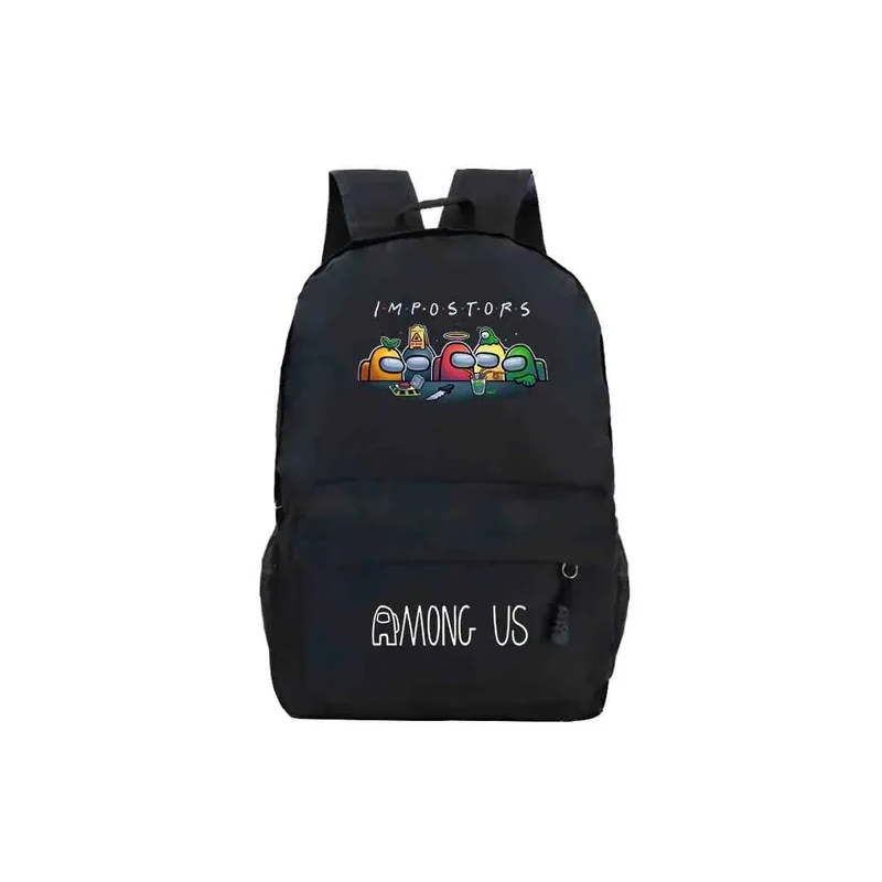 Among Us Impostors Printed Black Backpack