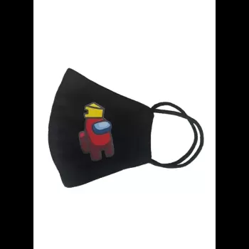 Among Us Kids Face Mask Black