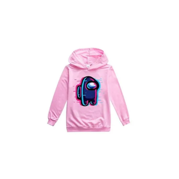 Among Us Printed PINK Hoodie for Unisex Kids top Pullover