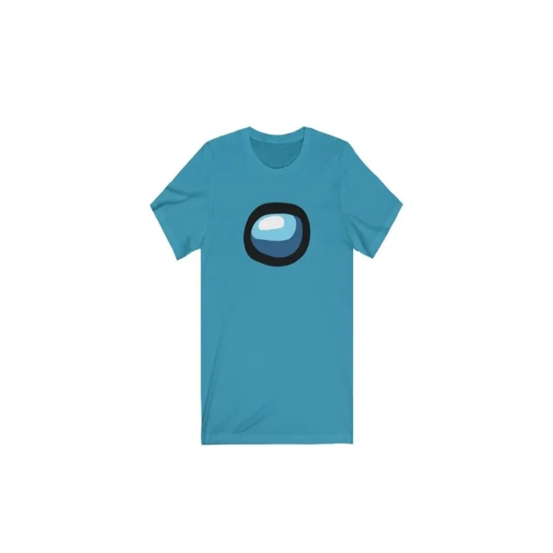 Among us Printed T-shirt for Kids and Adults Sky Blue