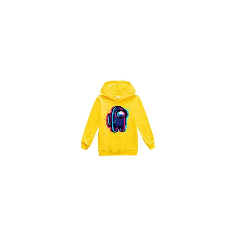 Among Us Printed YELLOW Hoodie for Unisex Kids top Pullover