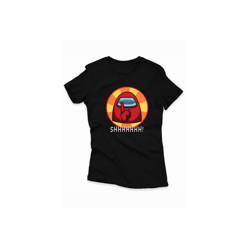Among Us Themed Short Sleeves T-Shirt Black/Red/Orange