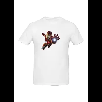 Aou Iron Man Printed Cotton...