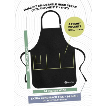 Apron Men, Trophy Husband BBQ Grill Adjustable Apron for Men, One Size
