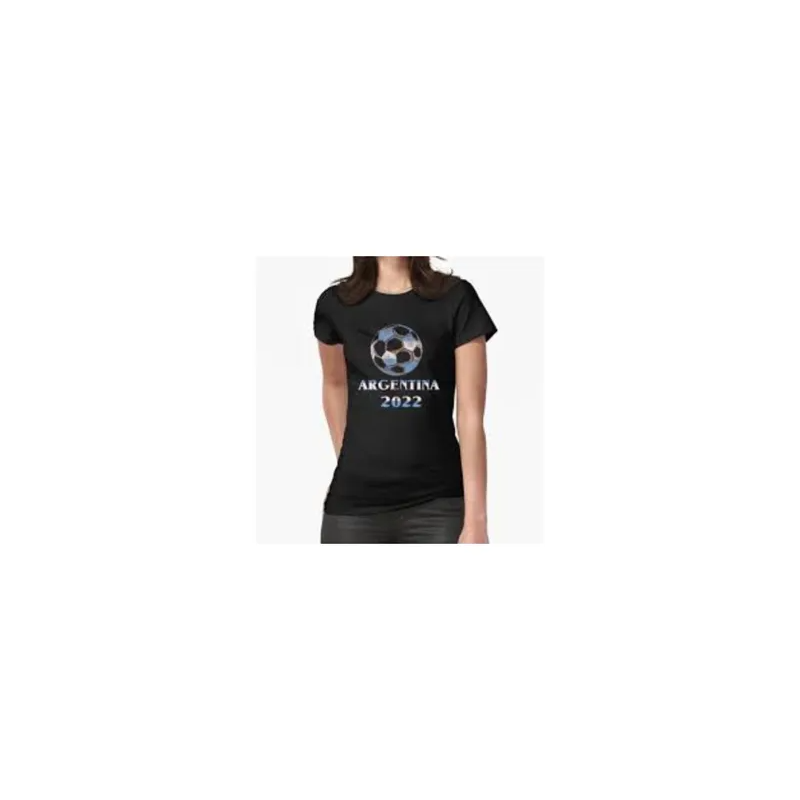 Argentina Soccer Printed T-shirt Wold Cup 2022 L