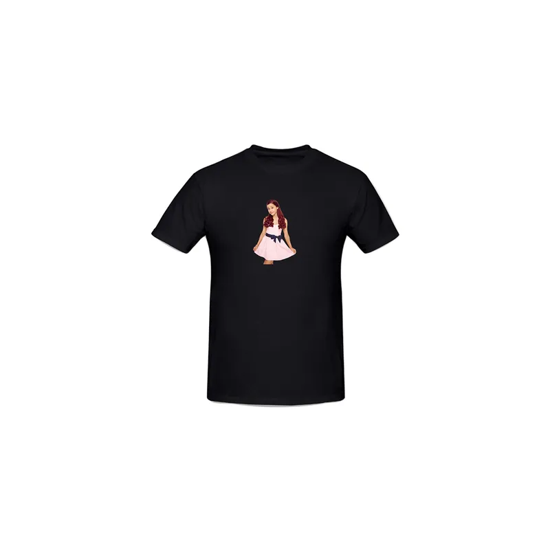 Ariana Grande Sam Printed Cotton Short Sleeve T-shirt Black