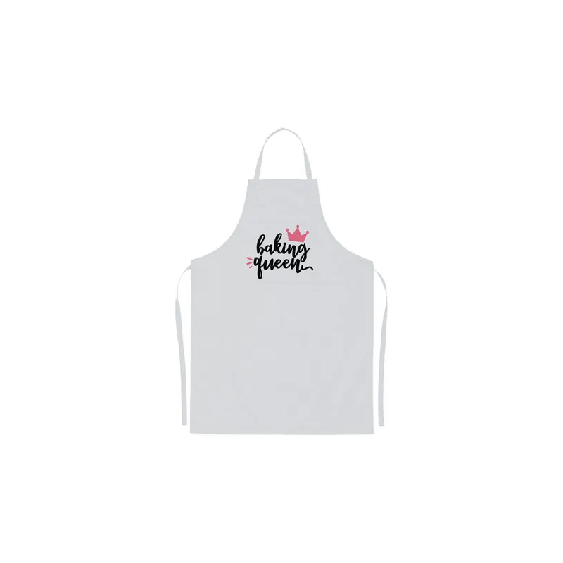 Baking Queen Printed Apron Grey/Pink/Black 98x69.5cm
