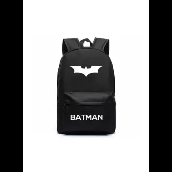 Batman White Printed School...