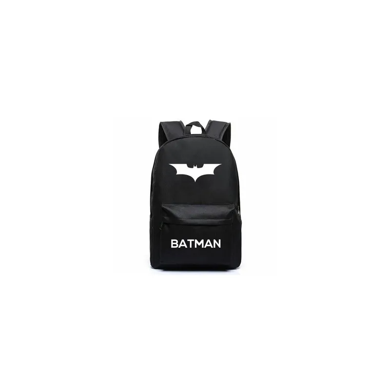Batman White Printed School Backpack
