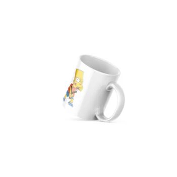 Bart Simpson Print Ceramic Coffee Mug 11ounce