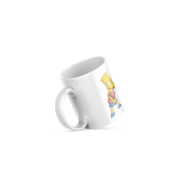 Bart Simpson Print Ceramic Coffee Mug 11ounce