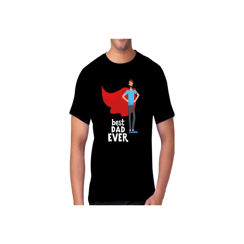 Best Dad Ever Short Sleeve T-shirt Black