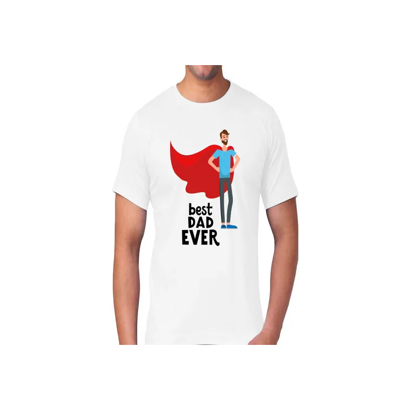 Best Dad Ever Short Sleeve T-shirt White