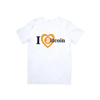 Bitcoin Love Printed 100% Cotton Black T-shirt/Bitcoin/Crypto/Traders/Gift for Birthday, Anniversary