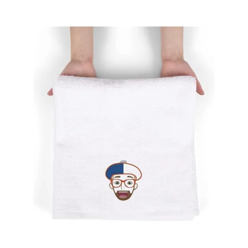 Blippi Filled Stitch Embroidered Kids Towels, Embroidered Bath Towel, Kids Towel, Blippi Hat