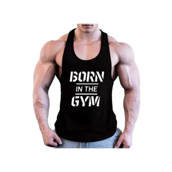 Born in the Gym Men Tank Top Printed Sleeveless Workout Sport top