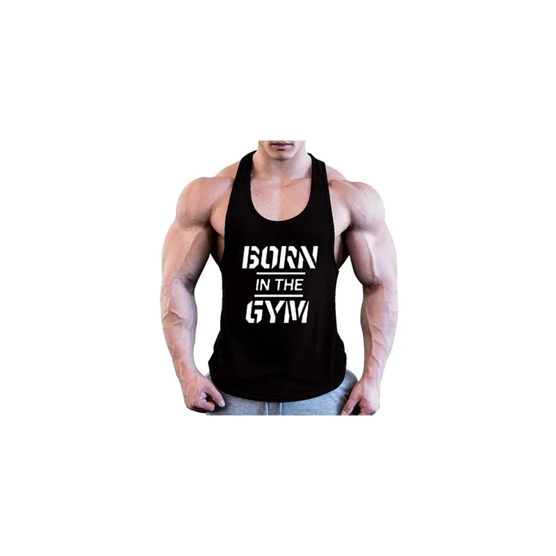 Born in the Gym Men Tank Top Printed Sleeveless Workout Sport top
