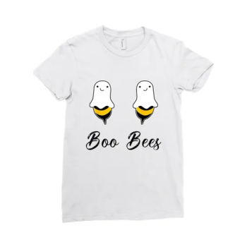 Boo Bees Halloween Ladies Fitted T-Shirt