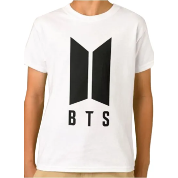 Boys BTS Logo Graphic T-Shirt White