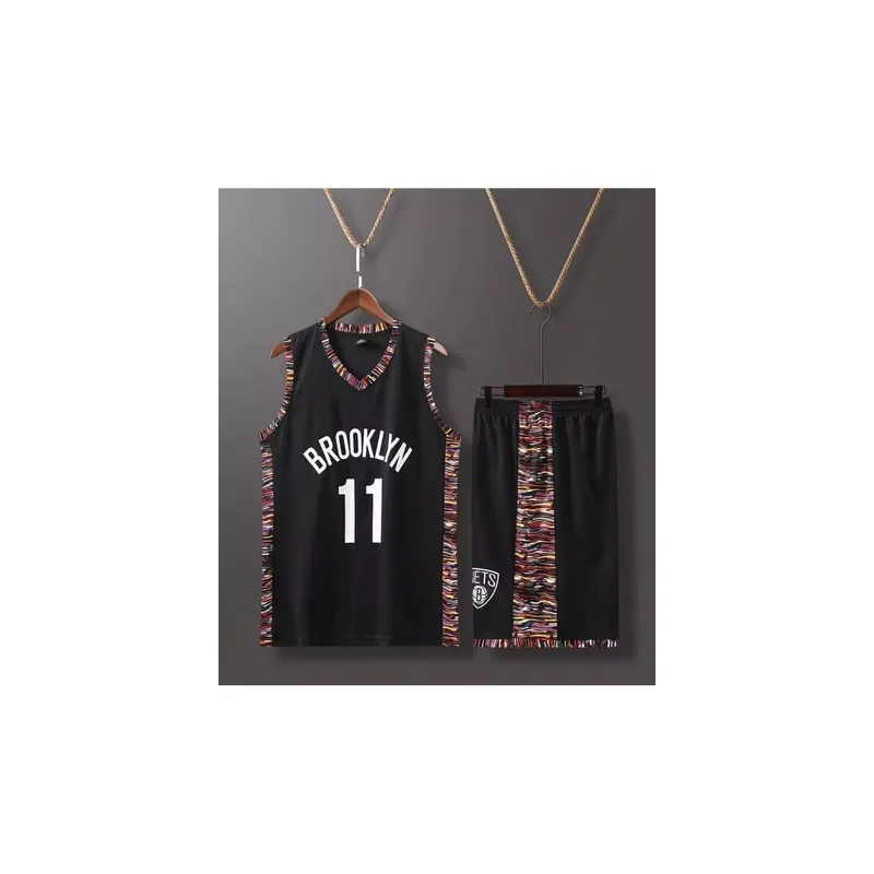 Brooklyn Irving 11 Basketball Player Printed Jersey Set Black
