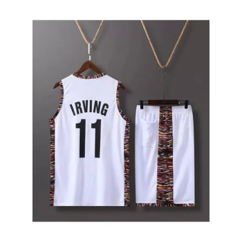 Brooklyn Irving 11 Basketball Player Printed Jersey White