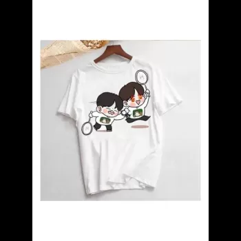 BTS Cute Cartoon Round Neck...