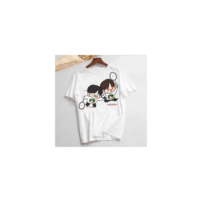 BTS Cute Cartoon Round Neck T-shirt Unisex