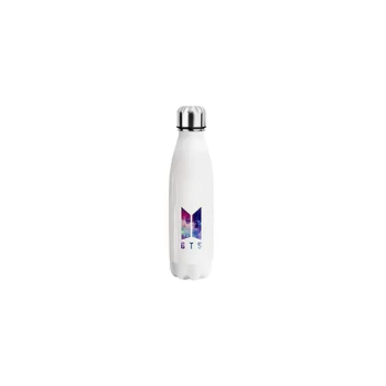 BTS Logo Glitters Kpop Stainless Steel Water bottle, Kpop Fan, Metal Bottle, BTS Cute Bottle, gift