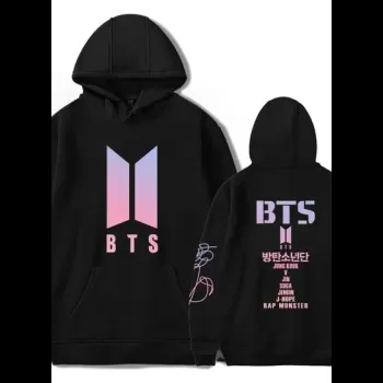 BTS Logo Printed Oversized...