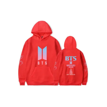 BTS Love Yourself Printing Hooded Sweatshirt Navy