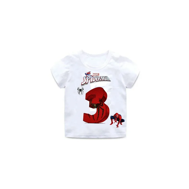 Spiderman 3 Printed Round Neck T-shirt White