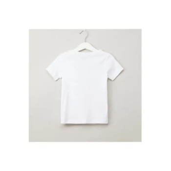 Spiderman 5 Printed Round Neck T-shirt White