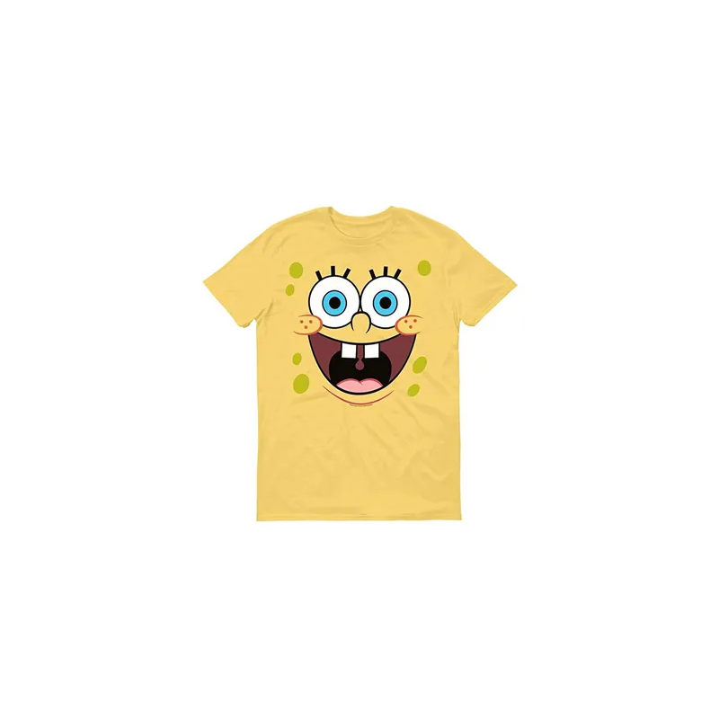 SpongeBob SquarePants Yellow Big Face Short Sleeve Unisex Adult T-Shirt