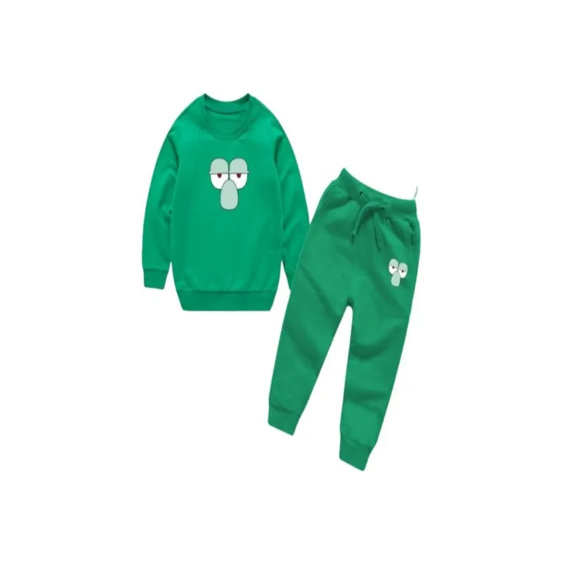 Spongebob Squidward Printed Hoodie and Pants for Kids