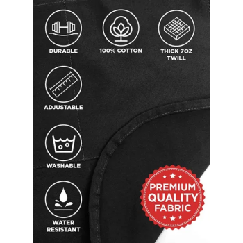 Stand Back Dad Is Cooking Printed Kitchen Cooking Adjustable Waterdrop Resistant Apron With Pockets