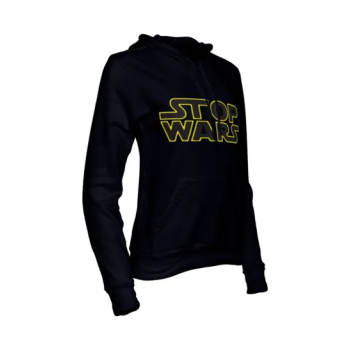 Stop War Slogan Peace Print Long Sleeve Pull Over Black Hoodie Sweatshirt