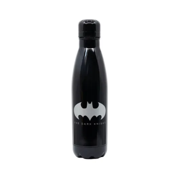 Stainless Steel Batman Symbol Water Bottle Black