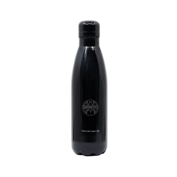 Stainless Steel Batman Symbol Water Bottle Black