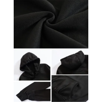 Stylish Loose Hoodie Black, Medium