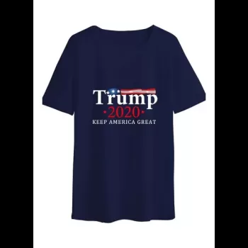 Summer Print T-Shirt Dark Blue