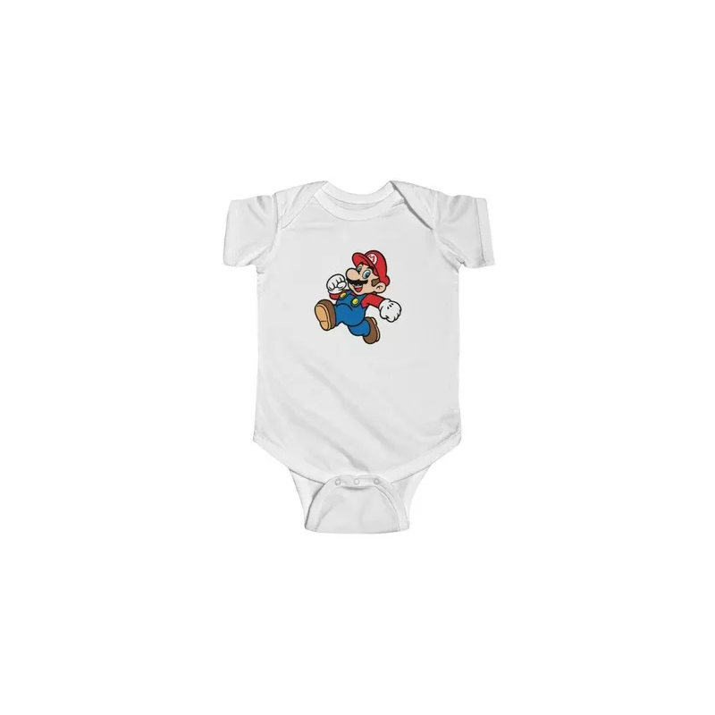 Super Mario Game Lovers Printed Baby Unisex Romper