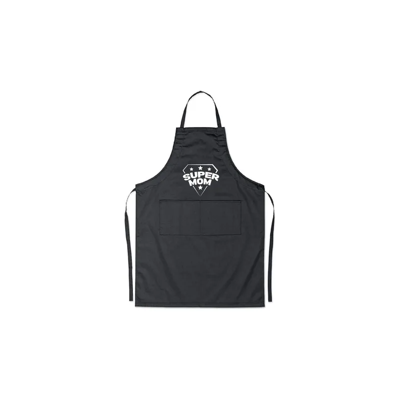 Super Mom Printed Apron, Black/White, 98 x 69.5cm