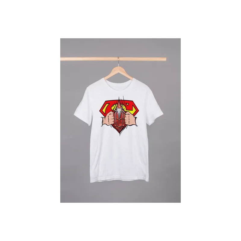 Super Hero Graphics Unisex Crew Neck Half Sleeve Premium Cotton T-shirt Small