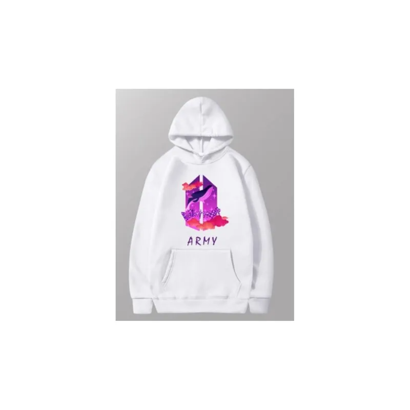 Sweater Top BTS - We Are Bulletproof The Eternal Army Logo Essential - Hoodie A
