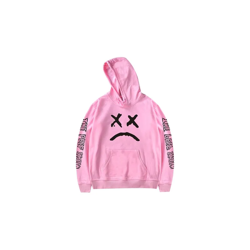 The Peep Show Printed Hoodie, Pink/Black