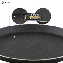 Delici ATP28GE Dark spatter Coating Aluminium Non-Stick Tawa Pan